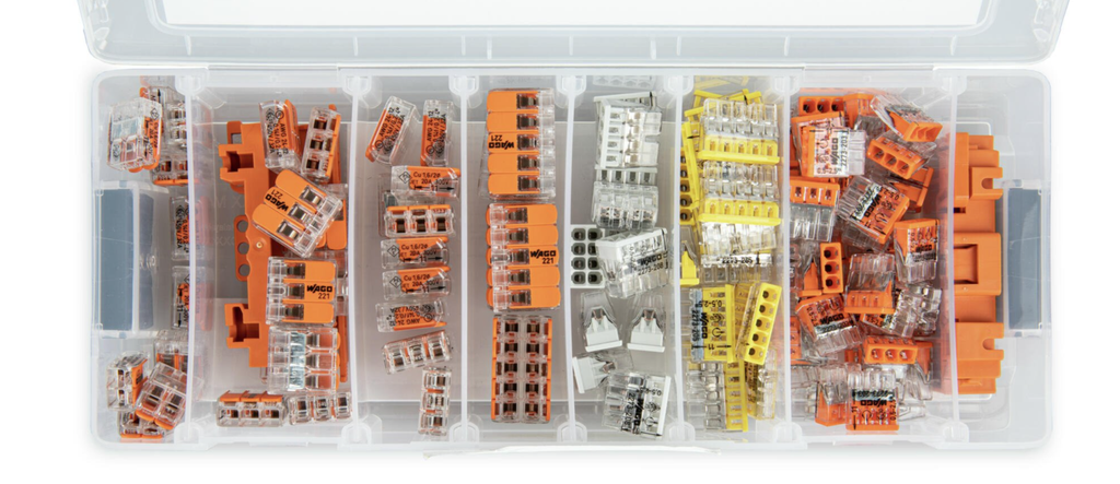 WAGO L-Boxx Mini 221 Series 235 Connectors 4/6mm2 & 1x Orange